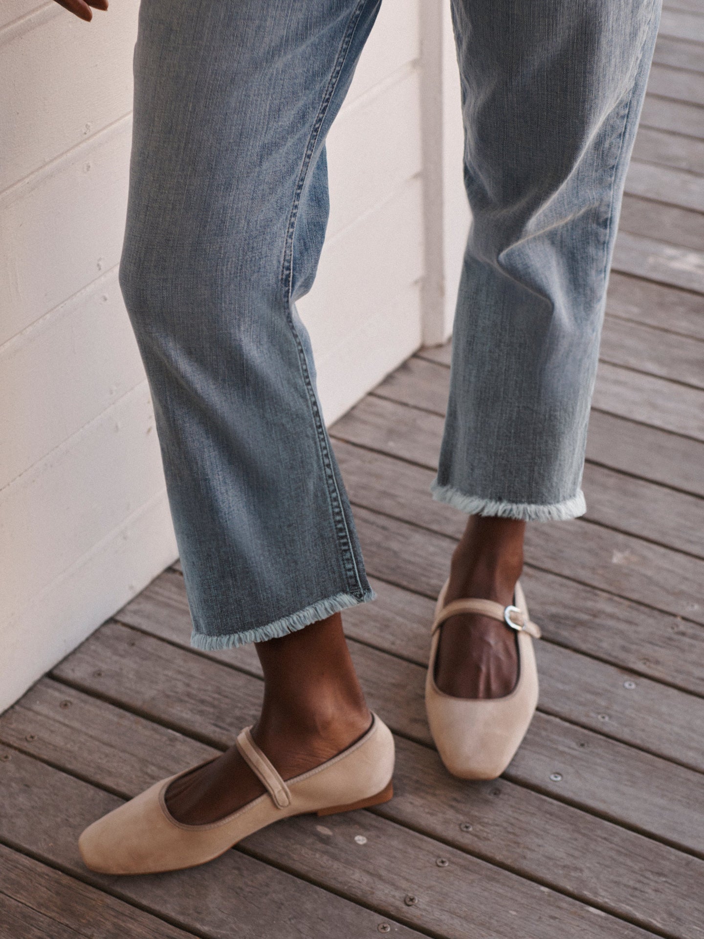 Jett denim cropped jean