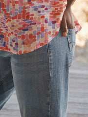 Jett denim cropped jean