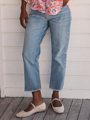 Jett denim cropped jean