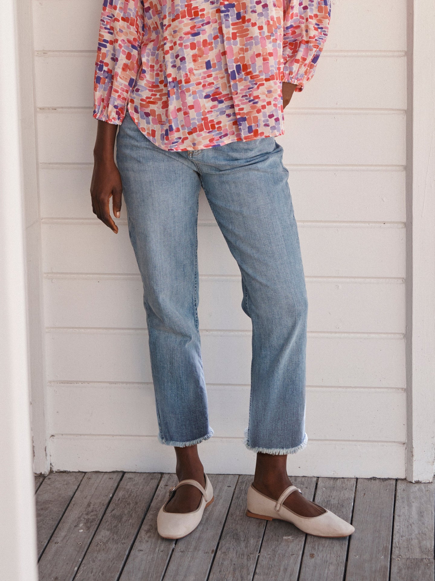 Jett denim cropped jean