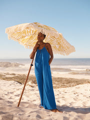 Blue Cotton Jumpsuit