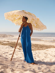 Blue Cotton Jumpsuit