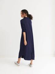 Lexie jersey belted shirt dress