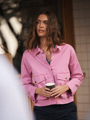 Madeleine cotton jacket - Pink