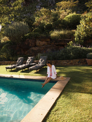 Maria linen embroidered dress - White