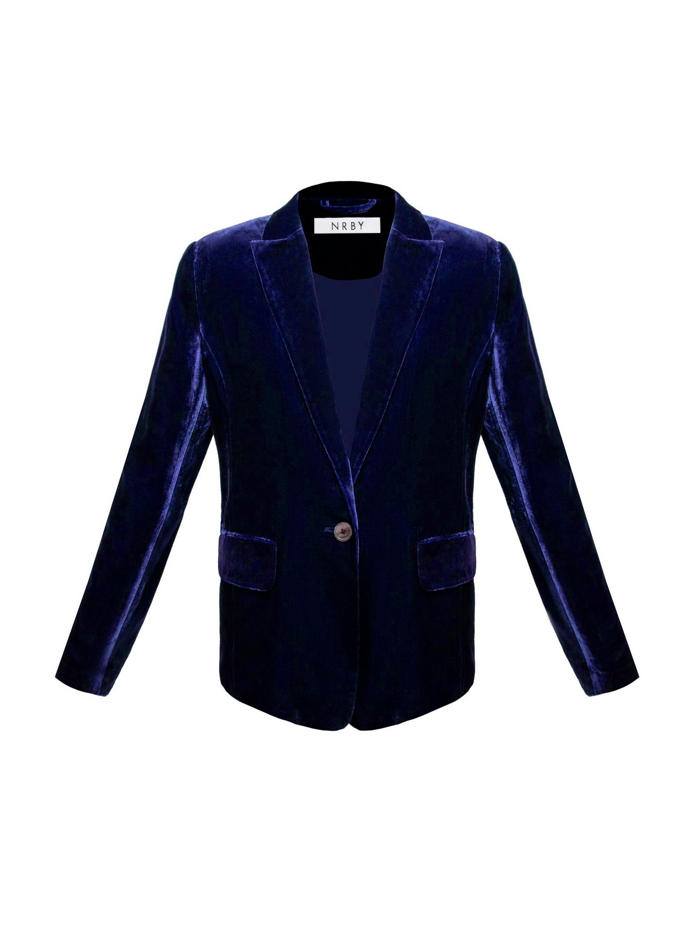 New May silk blend velvet jacket - Midnight