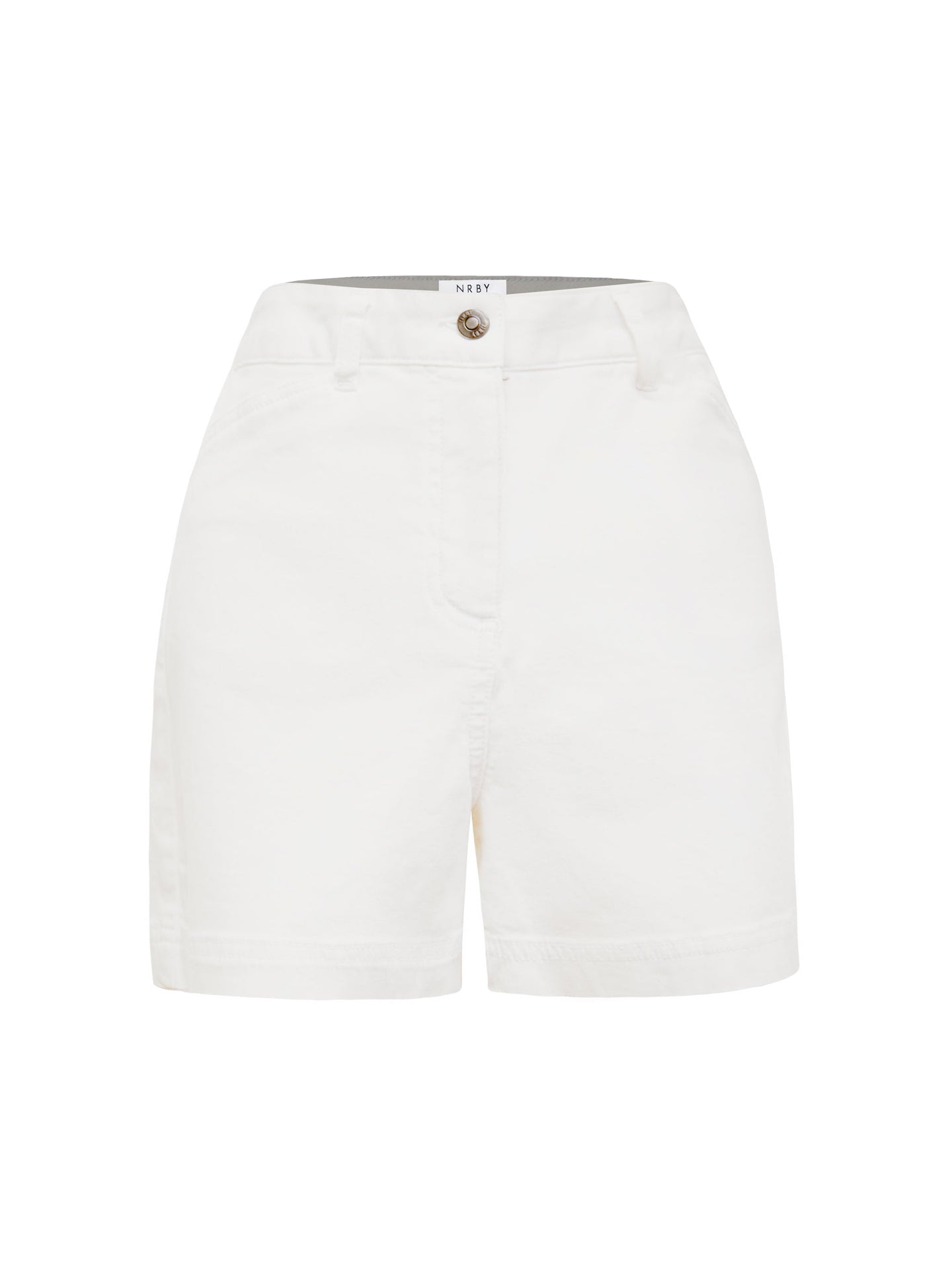 Myla cotton jean short - White