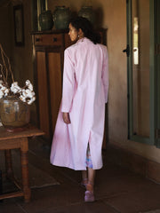 Odette cotton velvet opera coat - Soft Pink