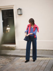 Lark denim wide leg pull on jean - Dark Wash