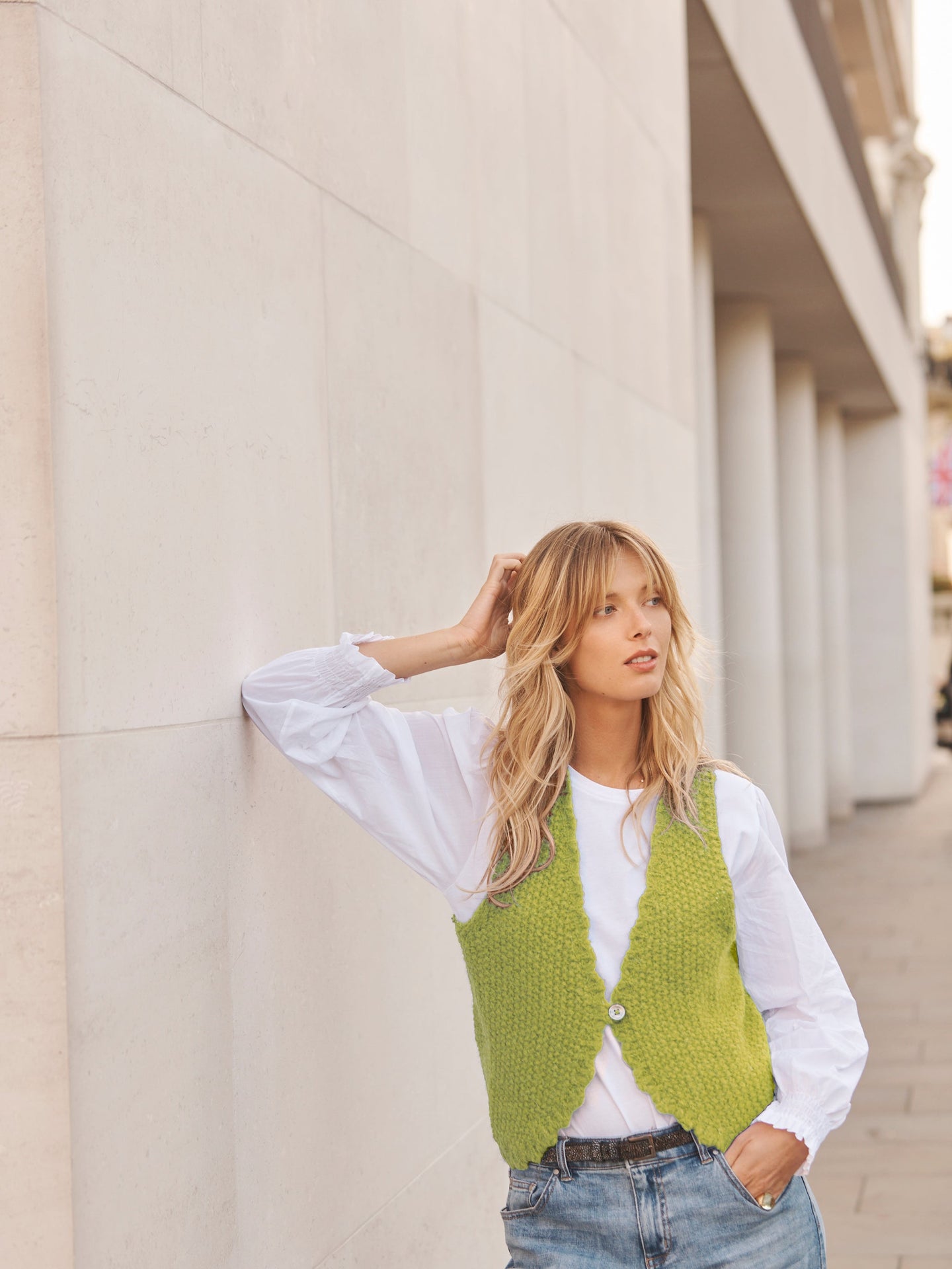 Green Alpaca Waistcoat