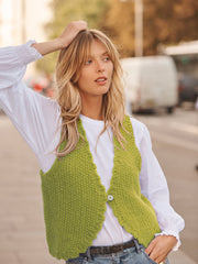 Green Alpaca Waistcoat