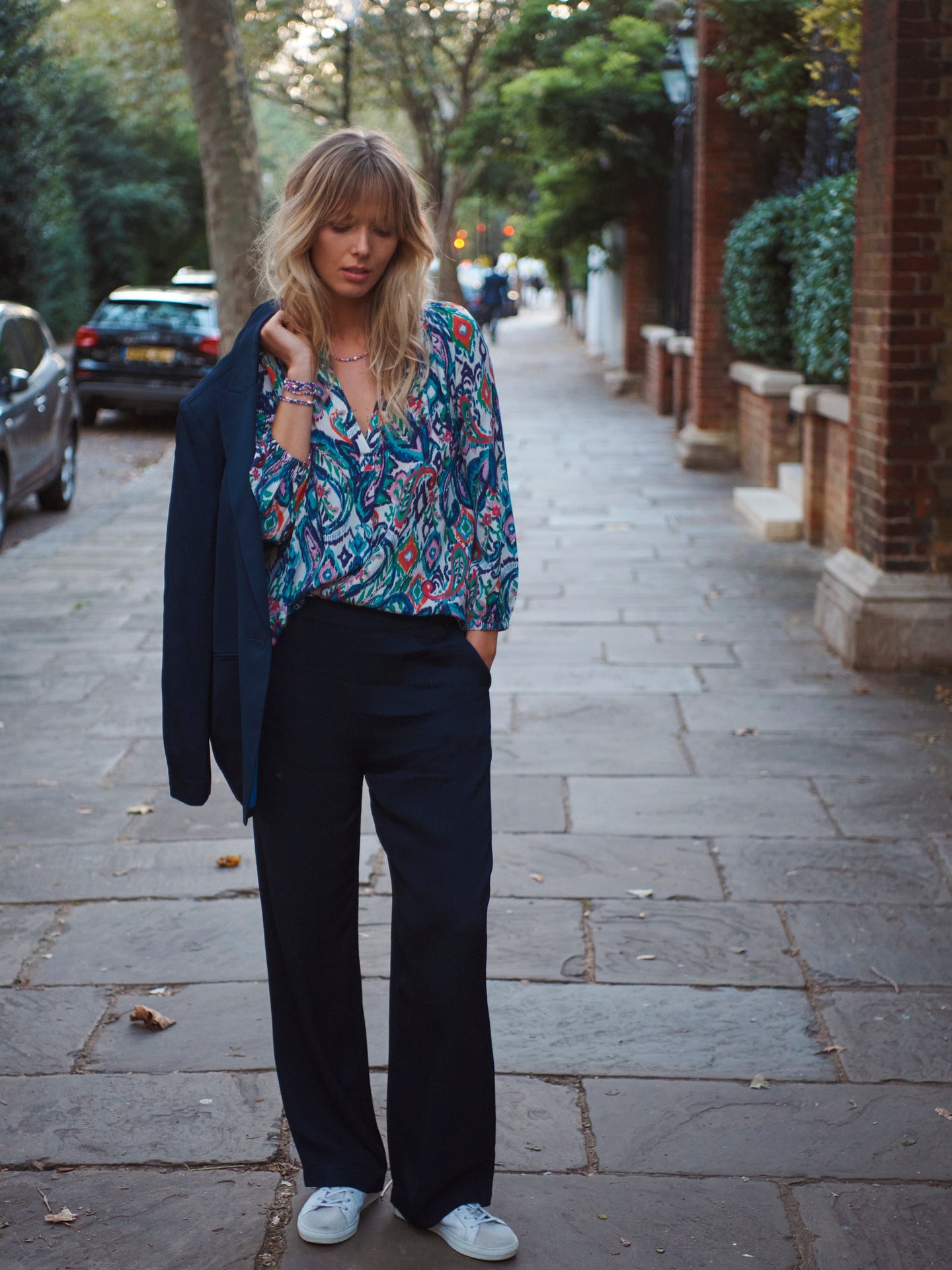 Lara silk ikat paisley shirt