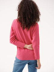 Mari perfect cashmere sweater - Heathered Pink