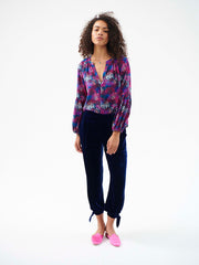 Ophelia silk multiprint shirt