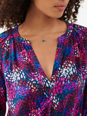 Ophelia silk multiprint shirt