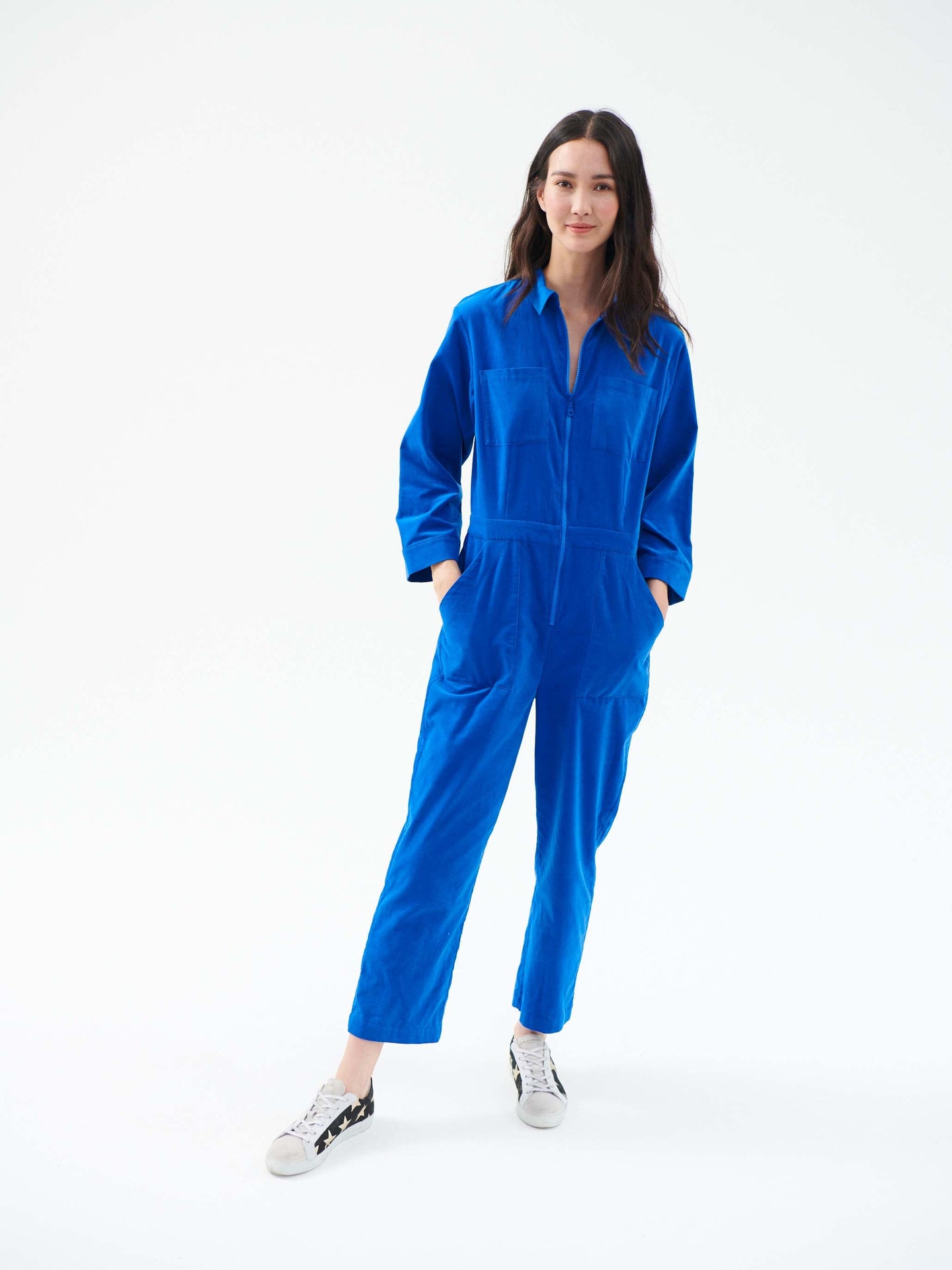 Pip cord jumpsuit