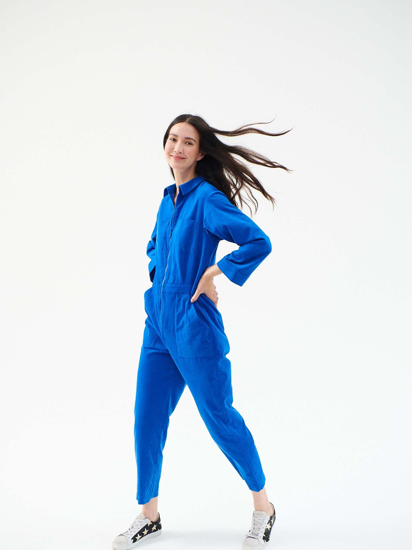 Pip cord jumpsuit