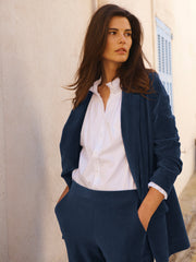 Natalie ribbed velour jacket