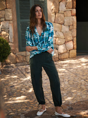 Becca silk cargo pant - Khaki