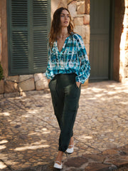 Becca silk cargo pant - Khaki