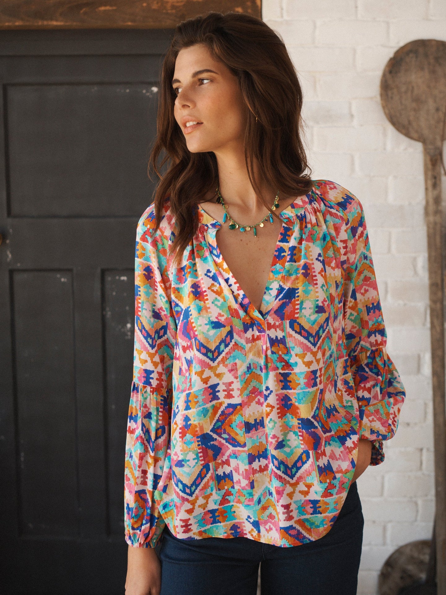 Printed Silk Shirt