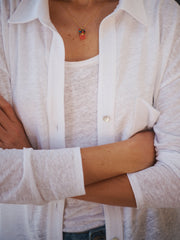 Tommy linen jersey shirt - White