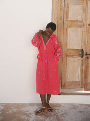 Pink Linen Dress