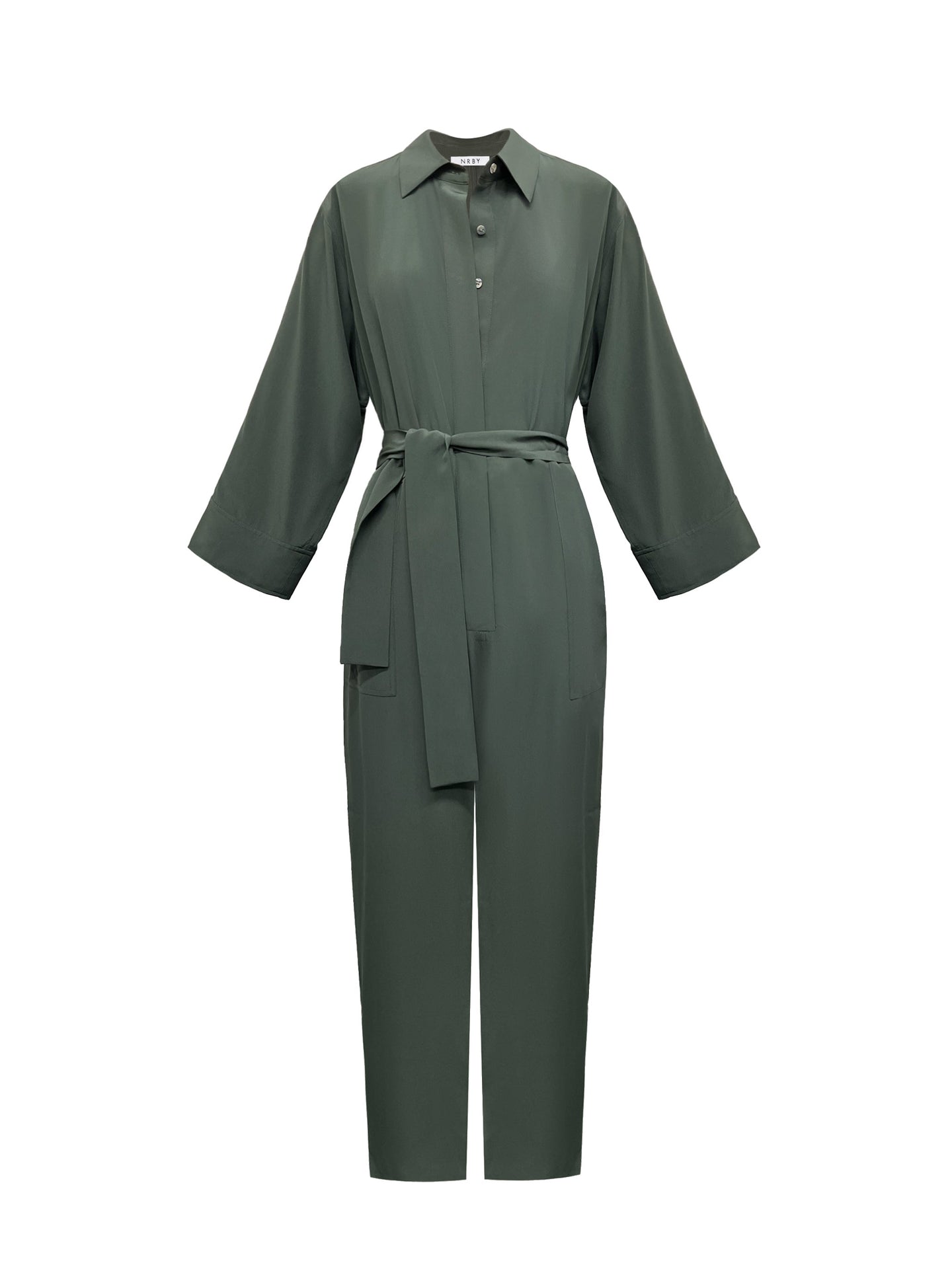 Pip silk jumpsuit - Khaki