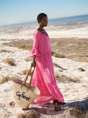 Pink Linen Dress