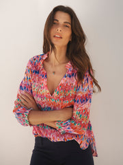 Printed Silk Top