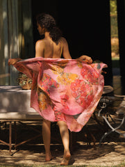 Butterfly placement scarf