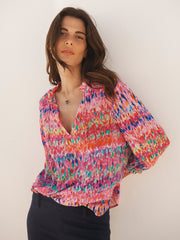 Printed Silk Top