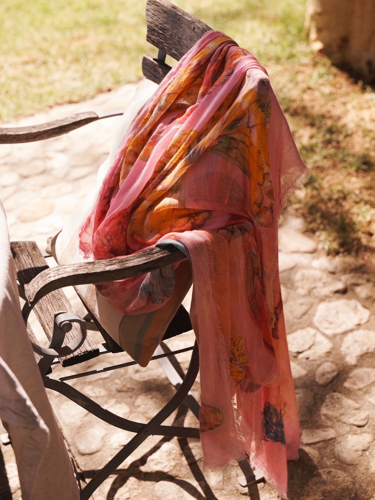 Butterfly placement scarf