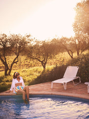 Tia silk wave print short