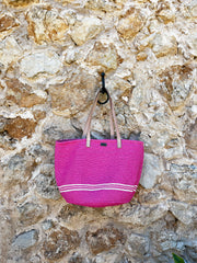 Pink Woven Bag