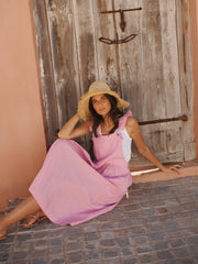 Pink Linen Dress
