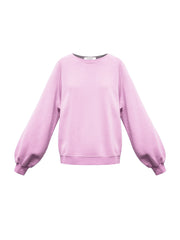 Sandi cotton sweatshirt - Pink Lavender