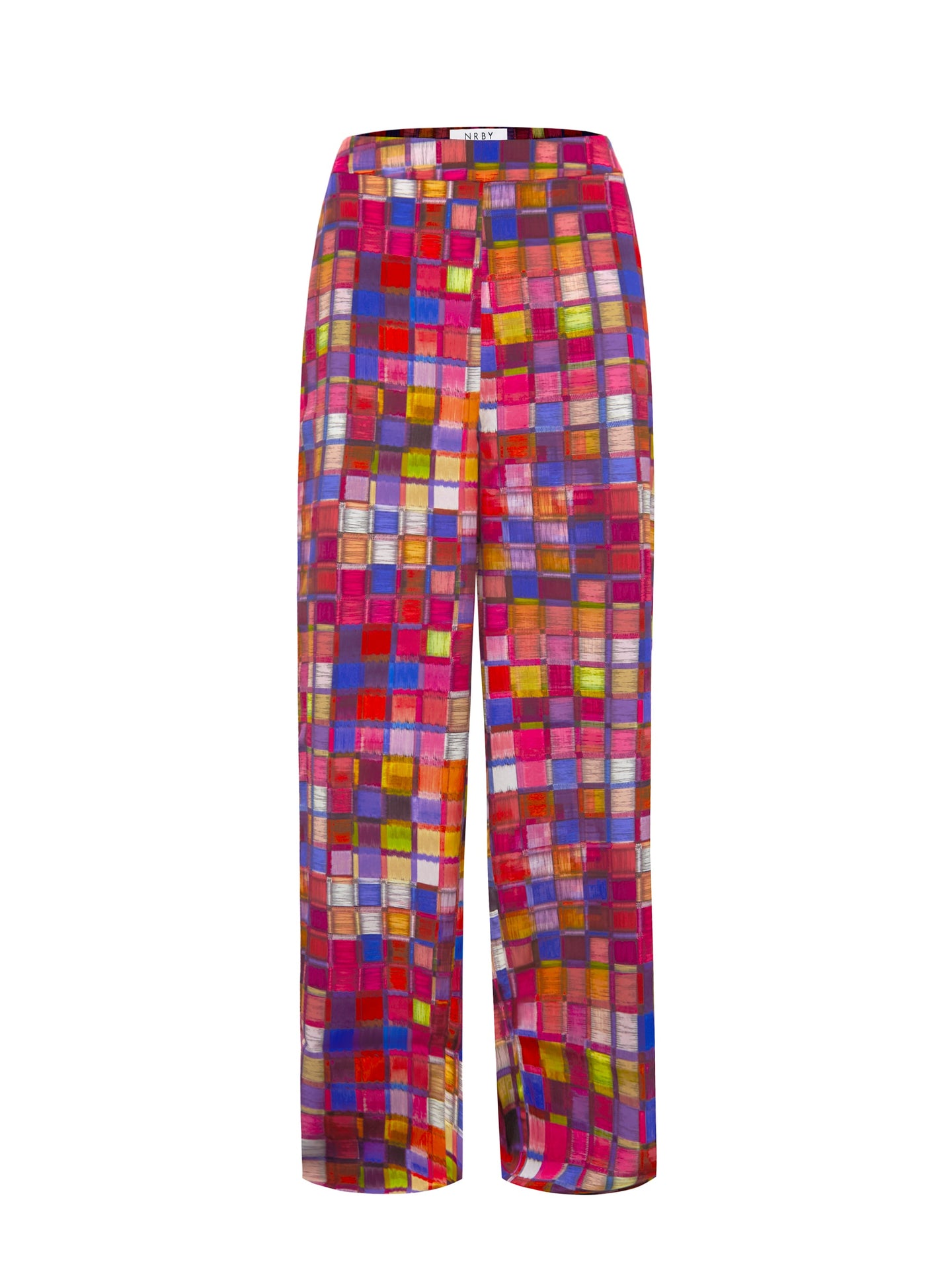 Thea silk etched square trousers