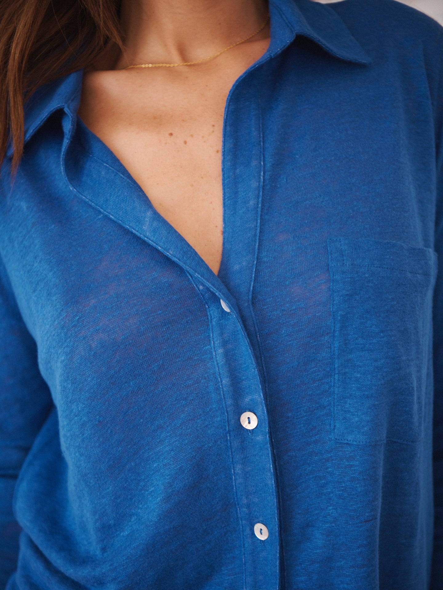Blue Linen Shirt
