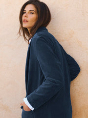 Natalie ribbed velour jacket