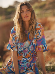 Printed Silk Dress