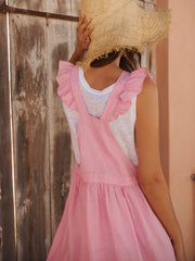 Pink Linen Dress