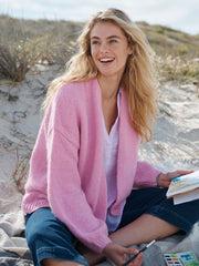Misha alpaca blend cardigan - Pink